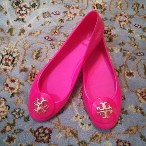 EUC Tory Burch Jelly Flats